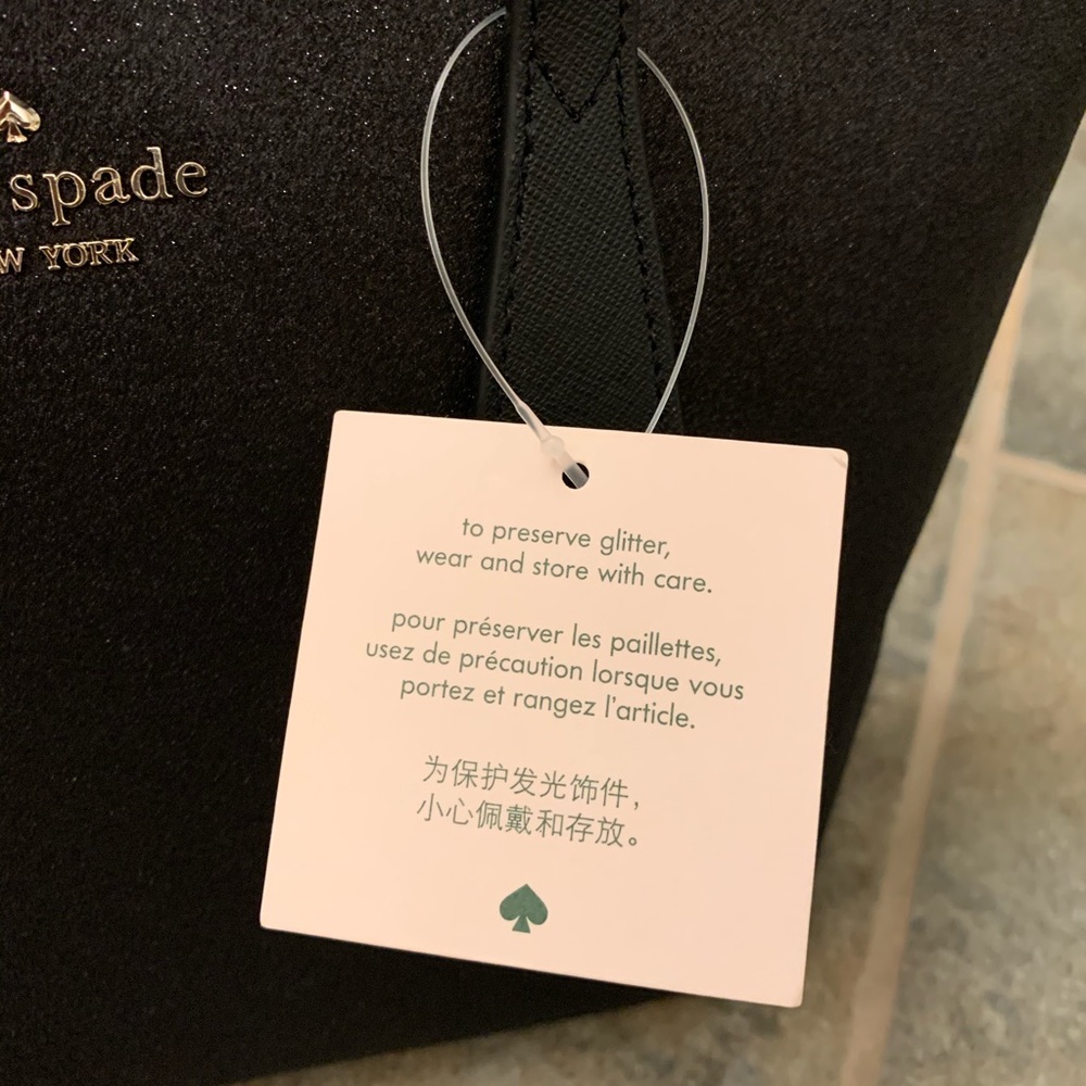 KATE SPADE JOELEY BLACK SATCHEL BAG CARD HOLDER - Picture 6 of 8